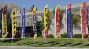 feather banners