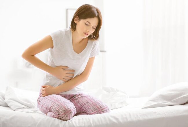 girl with pain in stomache diarrhea medication