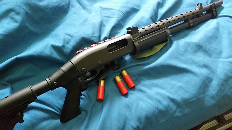 gun with heat shield