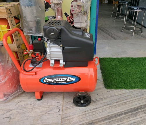 Orange Petrol Compressor