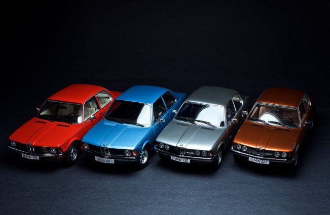 4 Different Car Scale Models Of BMW