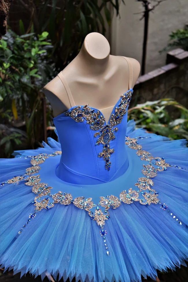 blue pancake tutu