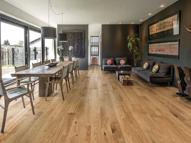 home with wooden flooring