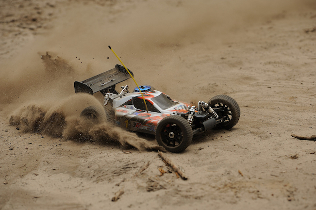 nitro powered rc  car