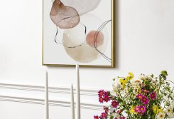 abstract canvas print on the wall