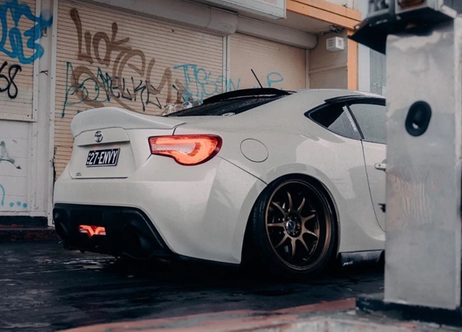 back view of Toyota